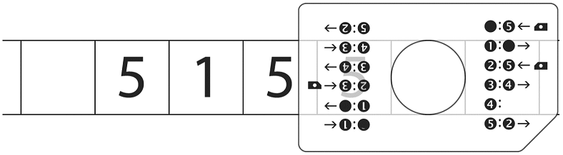 Image extracted from ‘A Business Card Universal Turing Machine’ by A. R. Smith.